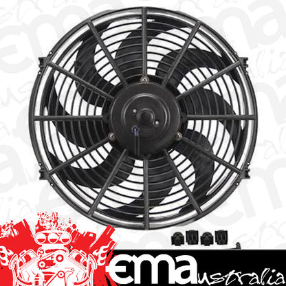 Derale 18916 16" Dyno-Cool Curved Blade Electric Fan