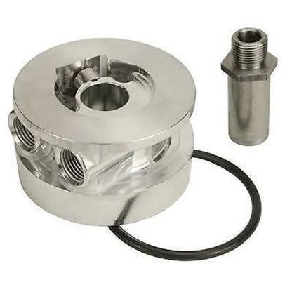 Derale 25720 GM Thermostatic Sandwich Adapter with 1/2" NPT Ports