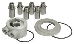 Derale DP25782 Universal Engine Sandwich Adapter Suits Various Engine Threads, 3/8" NPT Ports