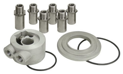 Derale 25782 Universal Thermostatic Sandwich Adapter with 3/8" NPT Ports