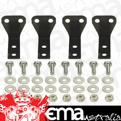 Derale 50020 Stack Plate Cooler 4 Way Mount Bracket Kit