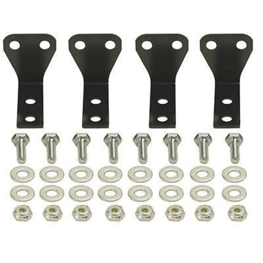 Derale DP50020 Aluminium Cooler Bracket Kit 4 X 4-Way Mounting Brackets
