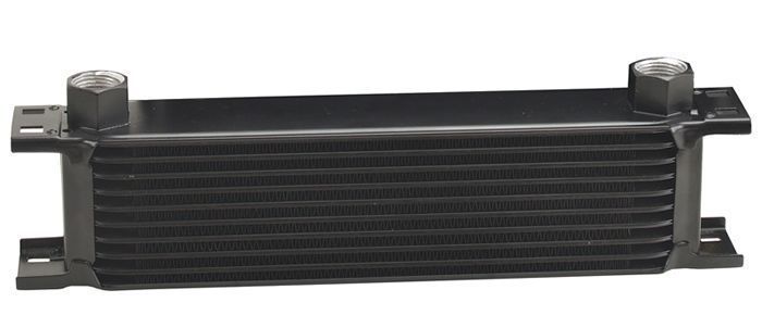 Derale DP51078-1 Dp51078 Stacked Plate 10 Row 13" L X 3-9/16" H X 2" D Black Fluid Cooler