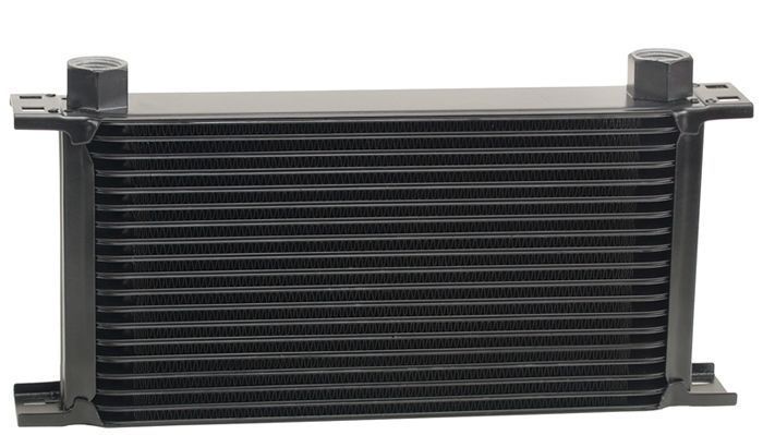 Derale DP51978 Stacked Plate 19 Row Fluid Cooler , 13" L X 6-7/16" H X 2" W Black