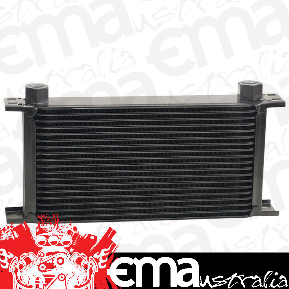 Derale DP51978 Stacked Plate 19 Row Fluid Cooler , 13" L X 6-7/16" H X 2" W Black