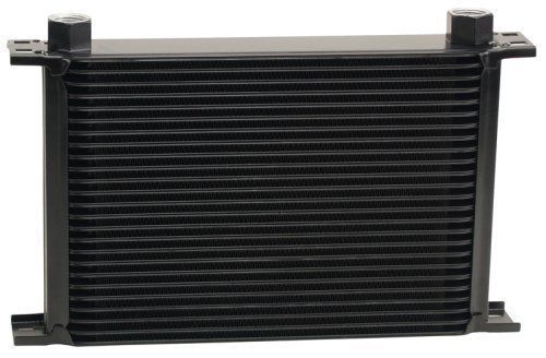 Derale DP52578 Stacked Plate 25 Row Fluid Cooler 13" L X 8-5/16" H X 2" W Black