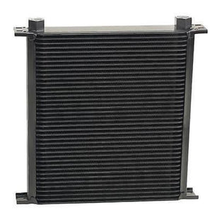 Derale DP54078 Stacked Plate 40 Row Fluid Cooler 13"W X 12-3/4"H X 2"D Black