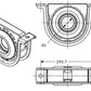 Drive Pro 210084-2X Spicer Type Driveshaft Center Support Bearing