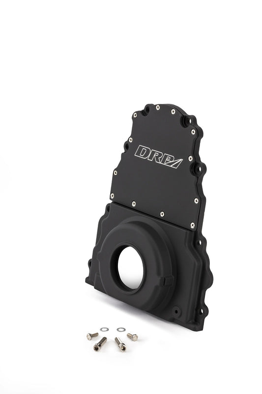 Detroit Racing Products DRP-LS1-TC-BK Chev Ls1 Ls6 2 Piece Timing Cover Black No Cam Sensor 5.7L Holden Commodore