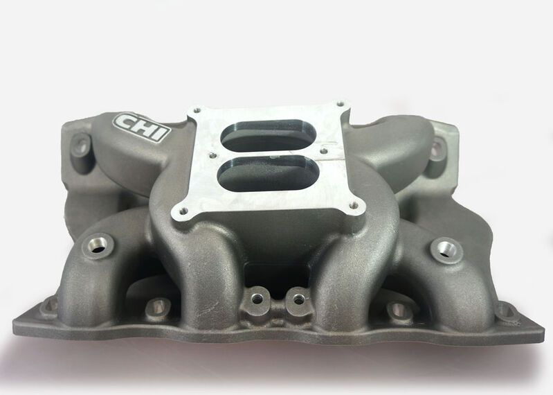 CHI Intake Manifold Ford Cleveland, 225cc, Aluminium, 3V Cyl Heads, CHI, Proflow, Dual Plane  (CHI-INT3V225DPH9.2C)