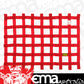 Deist Safety DS35013R Red Window Net 18" x 24" 1" Webbing