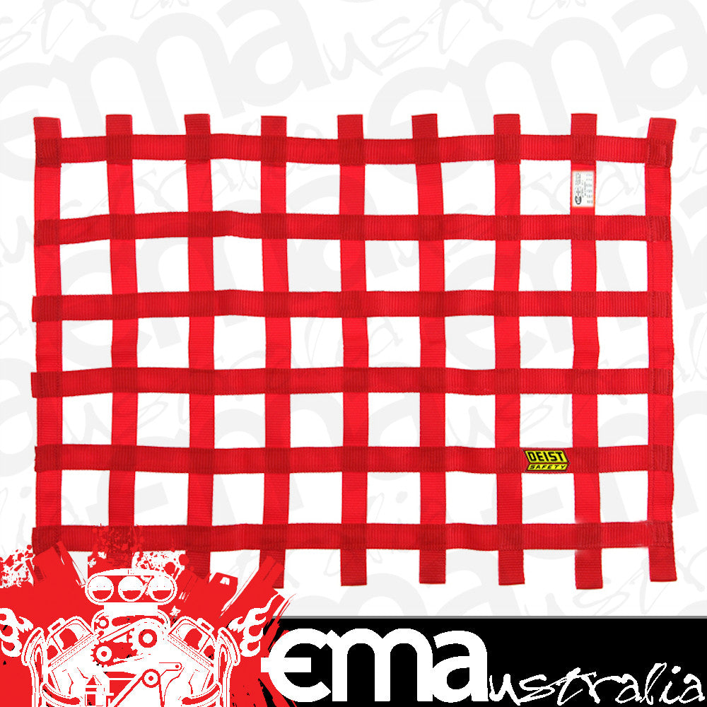 Deist Safety DS35014R Red Window Net 18" x 24" 1" Webbing