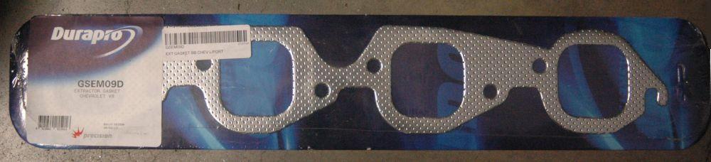 Chev big block 396-454ci V8 1965-'79 GSEM09D Extractor Gasket Large Port Bb 396-454 (Each) Durapro Gaskets DU-GSEM09D