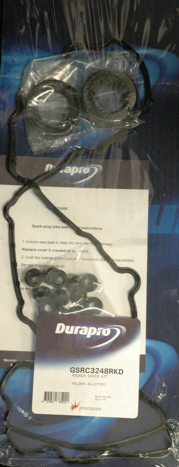 Durapro GSRC3248RKD Holden Commodore 3.6L V6 Caprice Rodeo R/H Valve Cover Gasket Set