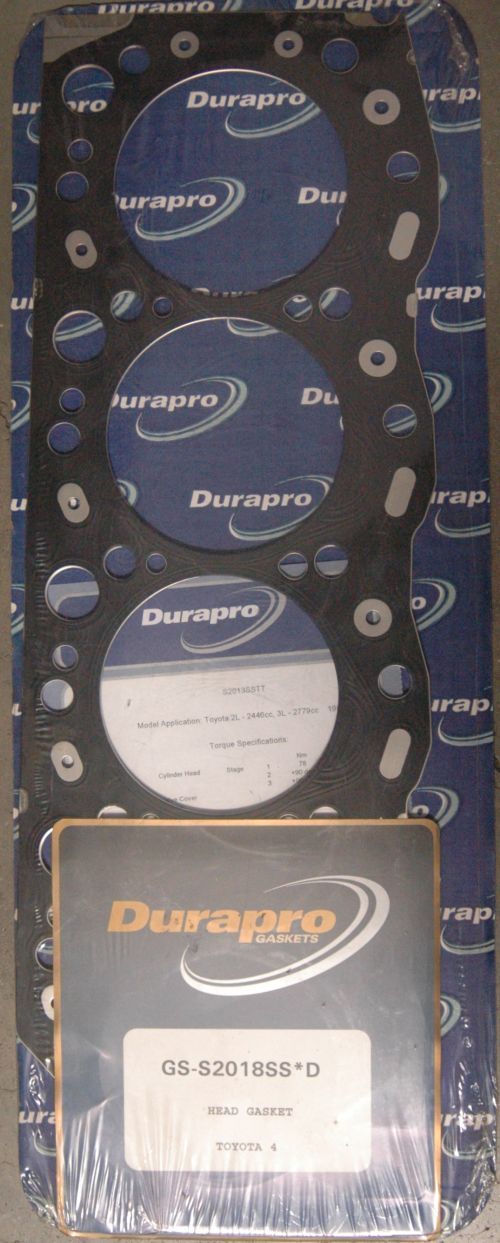 Durapro GSS2018SSD Head Gasket for Toyota Hilux & Hiace 3L 4Cyl Diesel