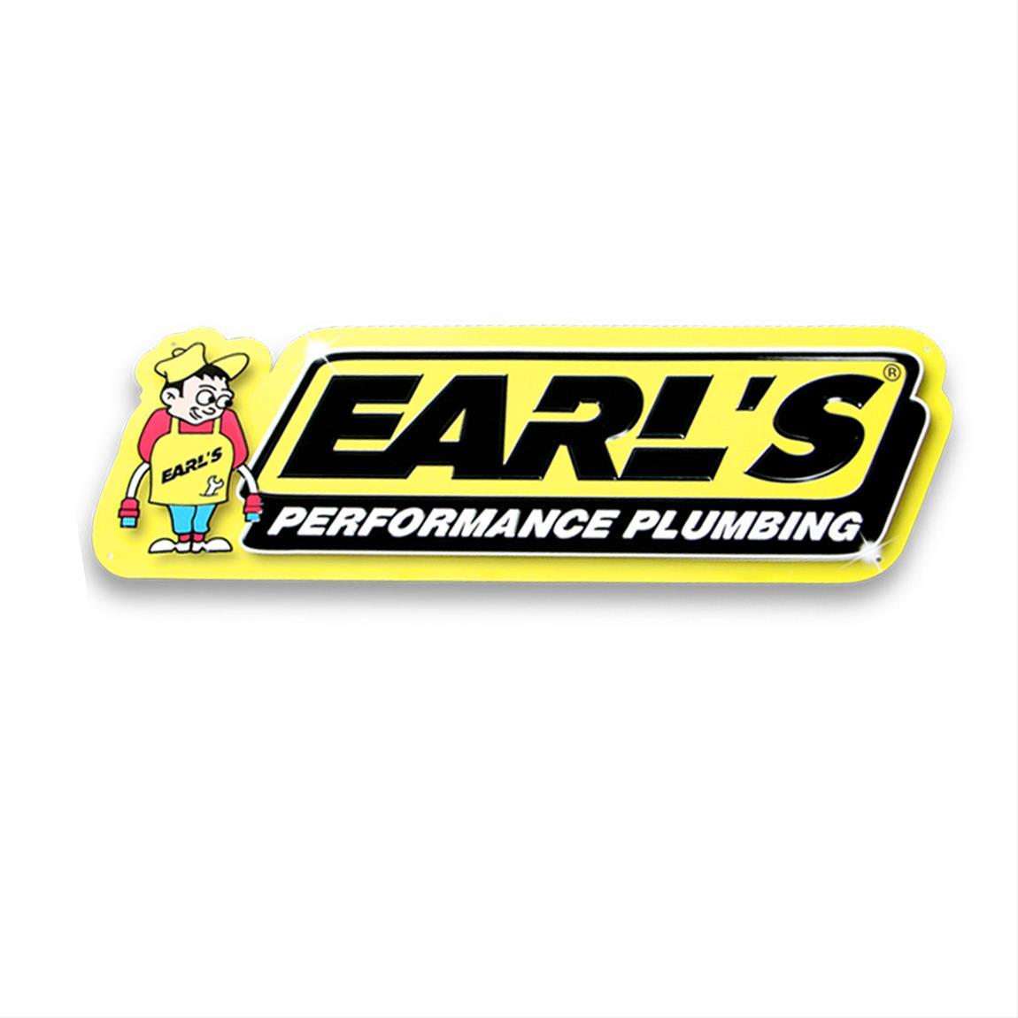 Earl's Performance EAR-10000ERL Metal Sign 24" x 8.25"