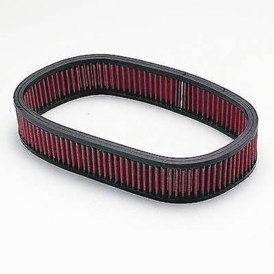 Edelbrock ED1220 Replacement Oval Air Filter Element Red Cotton Gauze