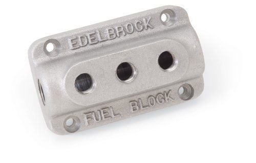 Edelbrock ED1285 Fuel Distribution Block 3 x 1/4" Outlets 1 x 3/8" Inlet