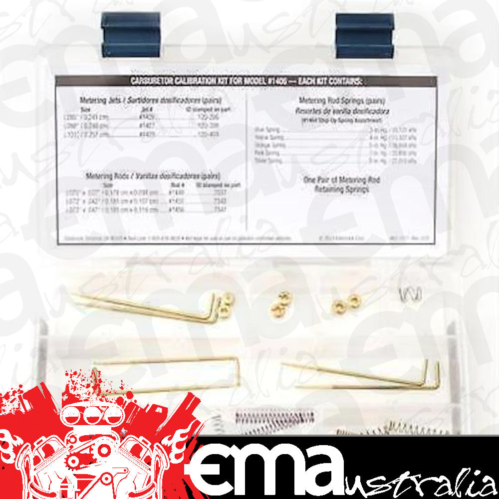 Edelbrock Performer Series 1411 Carburetor Calibration Kit for Carburettors suit ED1411 Edelbrock ED1489