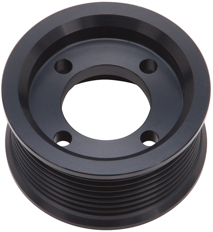 Edelbrock ED15871 Supercharger Pulley 2.750" O.D, 8-Rib, Black Anodized