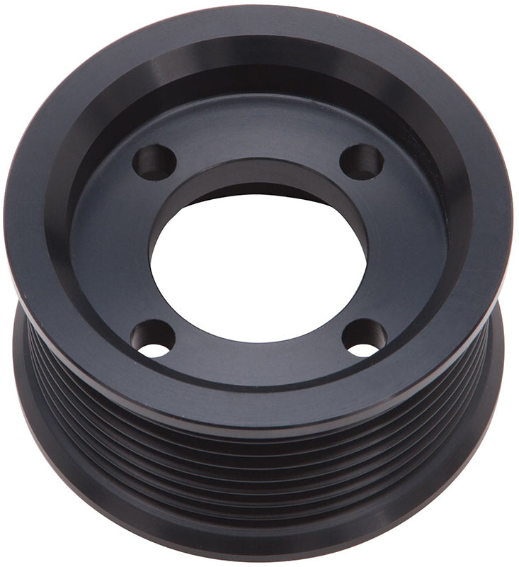Edelbrock ED15871 Supercharger Pulley 2.750" O.D, 8-Rib, Black Anodized