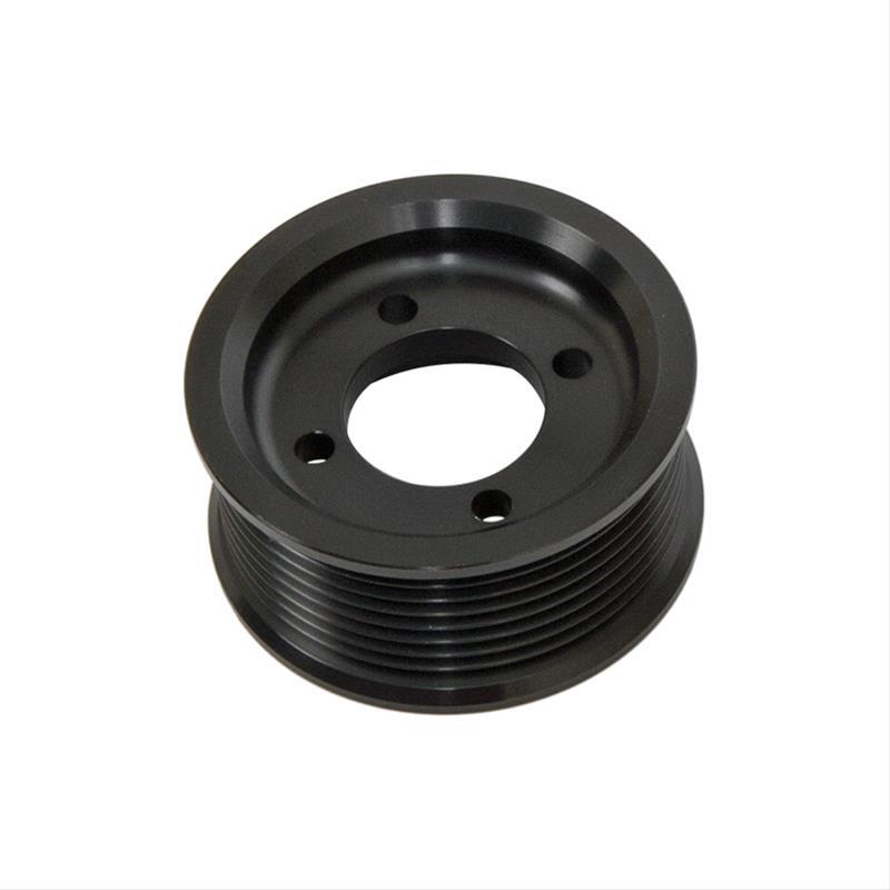 Edelbrock ED15872 E-Force Competition Supercharger Pulley Black, Serpentine 8-Groove, 3" Diameter