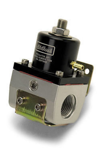 Edelbrock 1729 EFI Fuel Pressure Regulator -10 AN (180 GPH) in Black/Clear Finish
