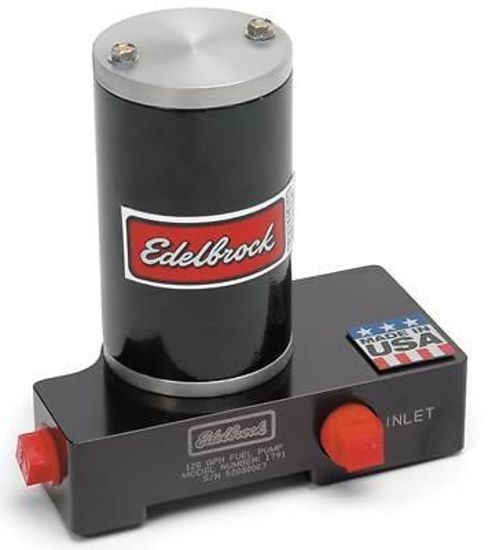 Edelbrock ED1791 Carbureted Black Quiet-Flo Electric Fuel Pump 120GPH @ 6.5PSI