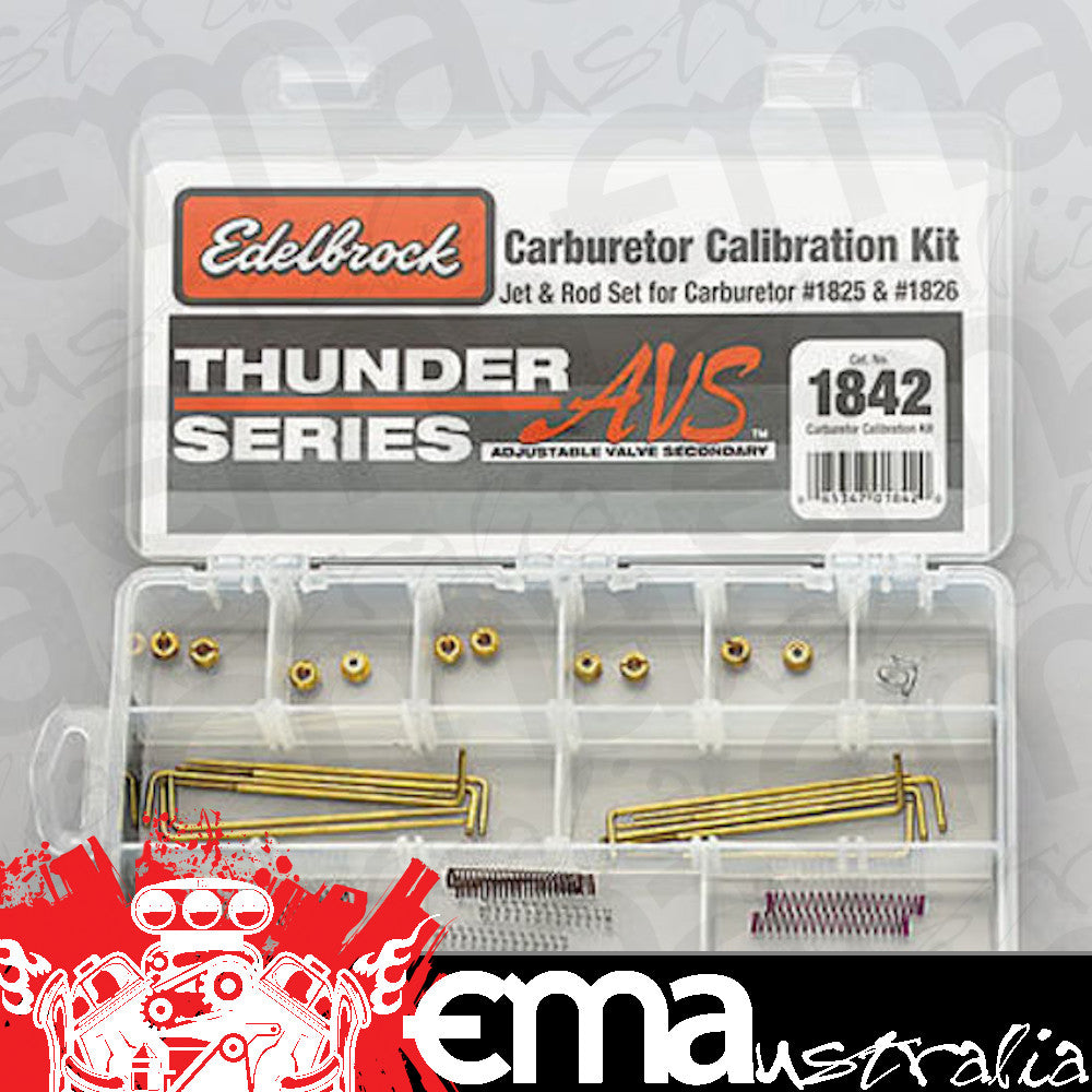 Edelbrock ED1842 CARBURETOR CALIBRATION KIT SUITS 1825 & 1826 THUNDER AVS CARBS