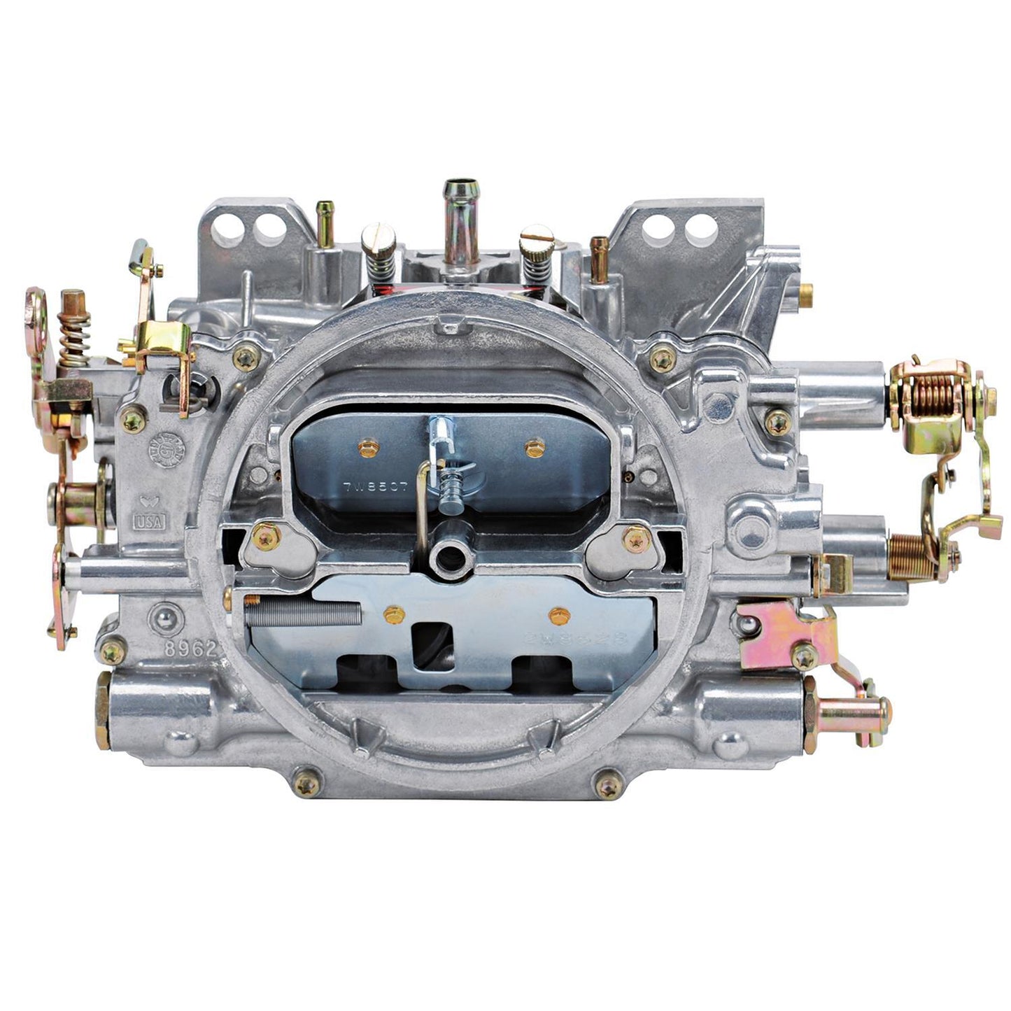 Edelbrock ED1915 AVS2 Series Carburetor 650 CFM 4-Barrel Square Bore Manual Choke Annular Boosters Offroad Spring-Loaded Needle and Seat Satin