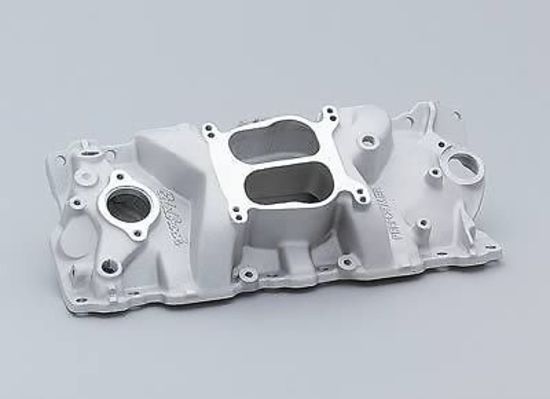 Edelbrock ED2101 Chev SB 262-400 Performer Intake Manifold Bore Dual Plane