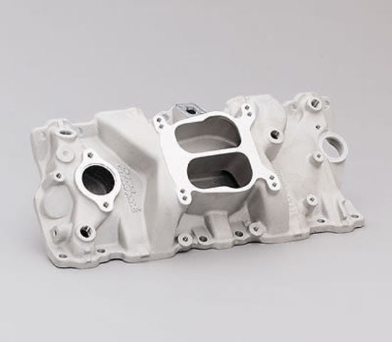 Edelbrock ED2104 Chev SB 5.0L 5.7L 1987-95 Performer Intake Manifold Sq/Spread Bore