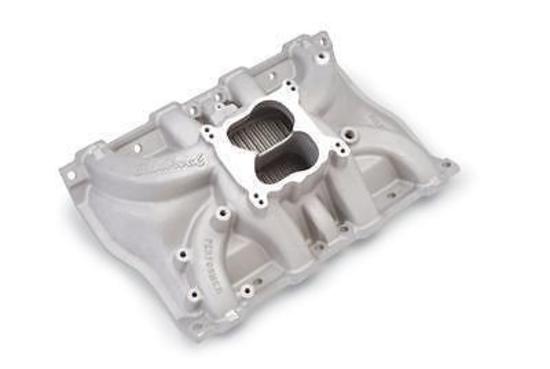 Edelbrock 2115 Performer Intake Manifold for 1968-1976 Cadillac 472-500, Satin Finish