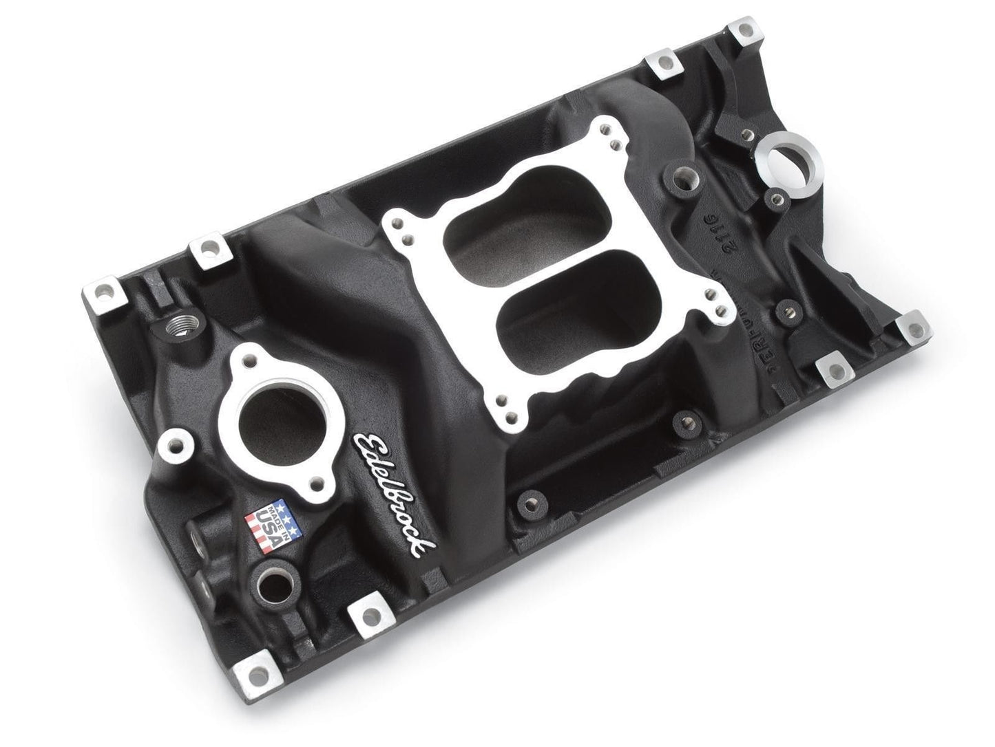 Edelbrock ED21163 Edelbrock Performer Intake Manifold Chev Vortec 262-400 Sq Bore Black ED21163