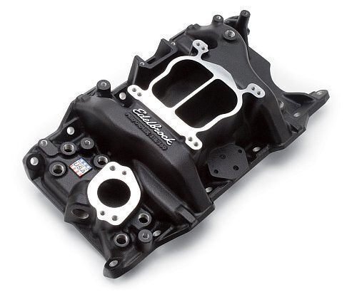 Edelbrock ED21763 Performer Intake Manifold Chrysler 318-360 Idle - 5500 RPM Dual Plane Non-Egr Black Finish ED21763
