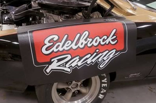 Edelbrock ED2324 Fender Cover Foam/Vinyl 22" X 34" w/ Edelbrock Racing Logo