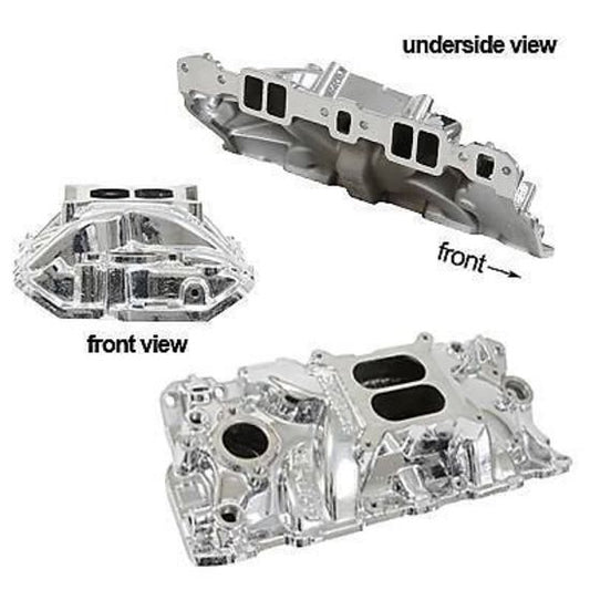 Edelbrock ED27014 Edelbrock Performer Eps Endurashine Intake Manifold Chev SB 262-400 ED27014