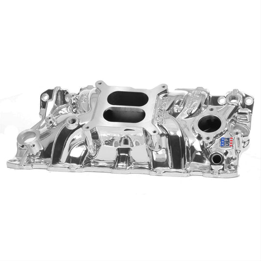Edelbrock ED27034 Edelbrock Performer Eps Intake Manifold Endurashine Sq Bore Chev 262-400 ED27034