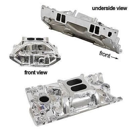 Edelbrock ED27164 Chev Vortec Performer EPS Intake Manifold - EnduraShine finish