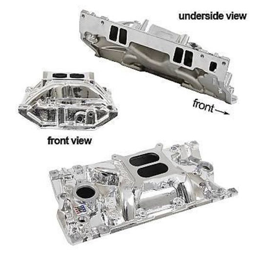 Edelbrock ED27164 Chev Vortec Performer EPS Intake Manifold - EnduraShine finish