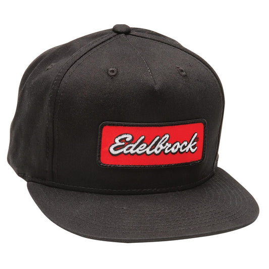 Edelbrock ED289424 Black & Red Edelbrock Badge Snapback Hat