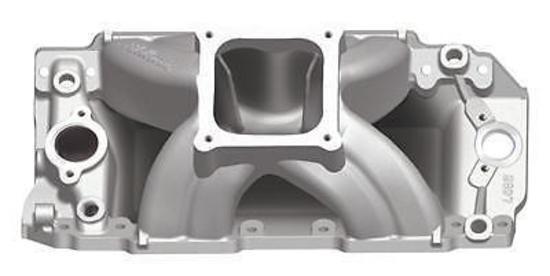 Edelbrock ED2897 Edelbrock Super Victor Intake Manifold Chev BB Rect Port 10.2"Deck Hieght ED2897