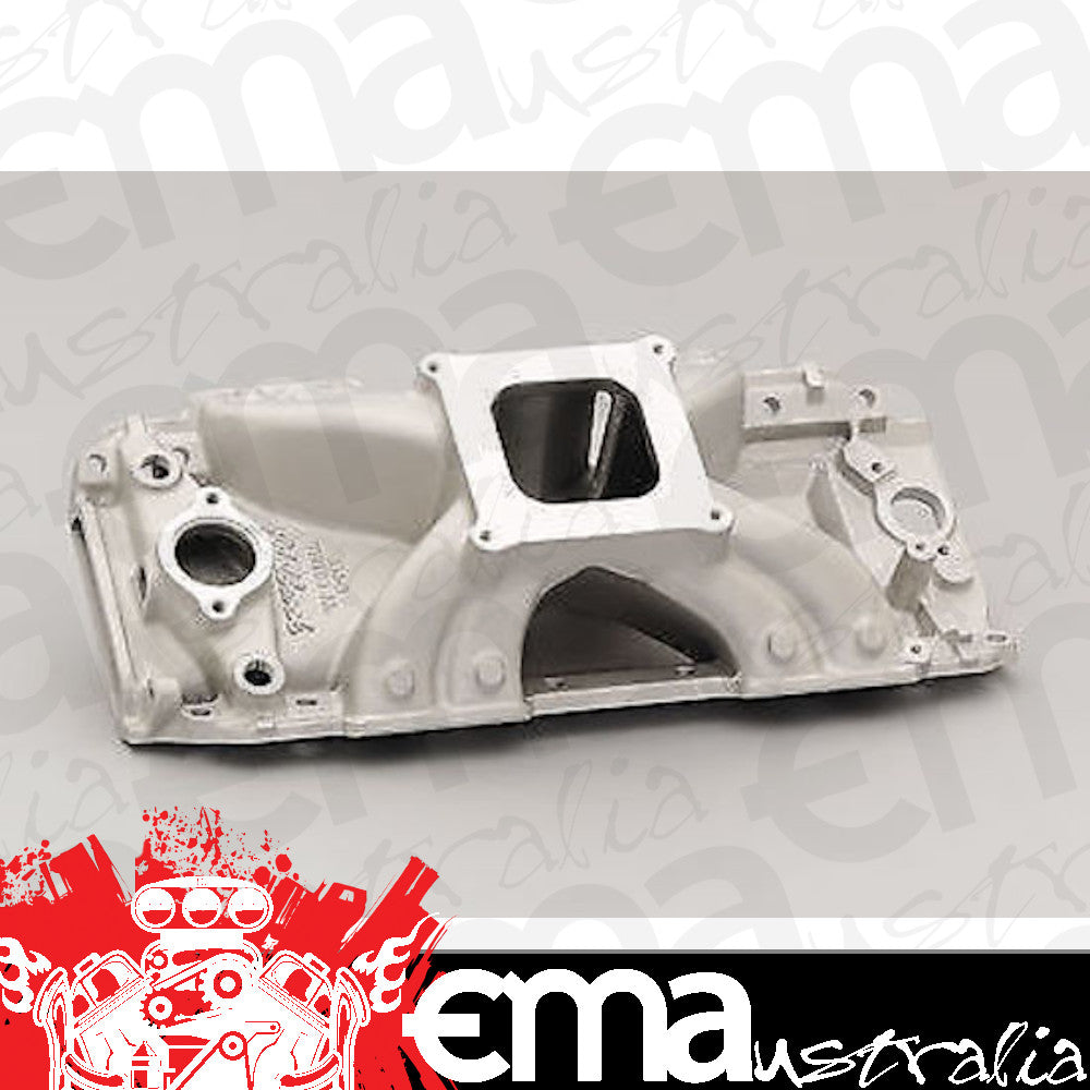 Edelbrock ED2902 Chev BB Intake Manifold Victor Jr. 454-R Single Plane Square Bore Standard Deck