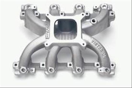 Edelbrock ED29087 Chev GM LS1 LS2 Victor Jr Carbureted Intake Manifold SQ Bore