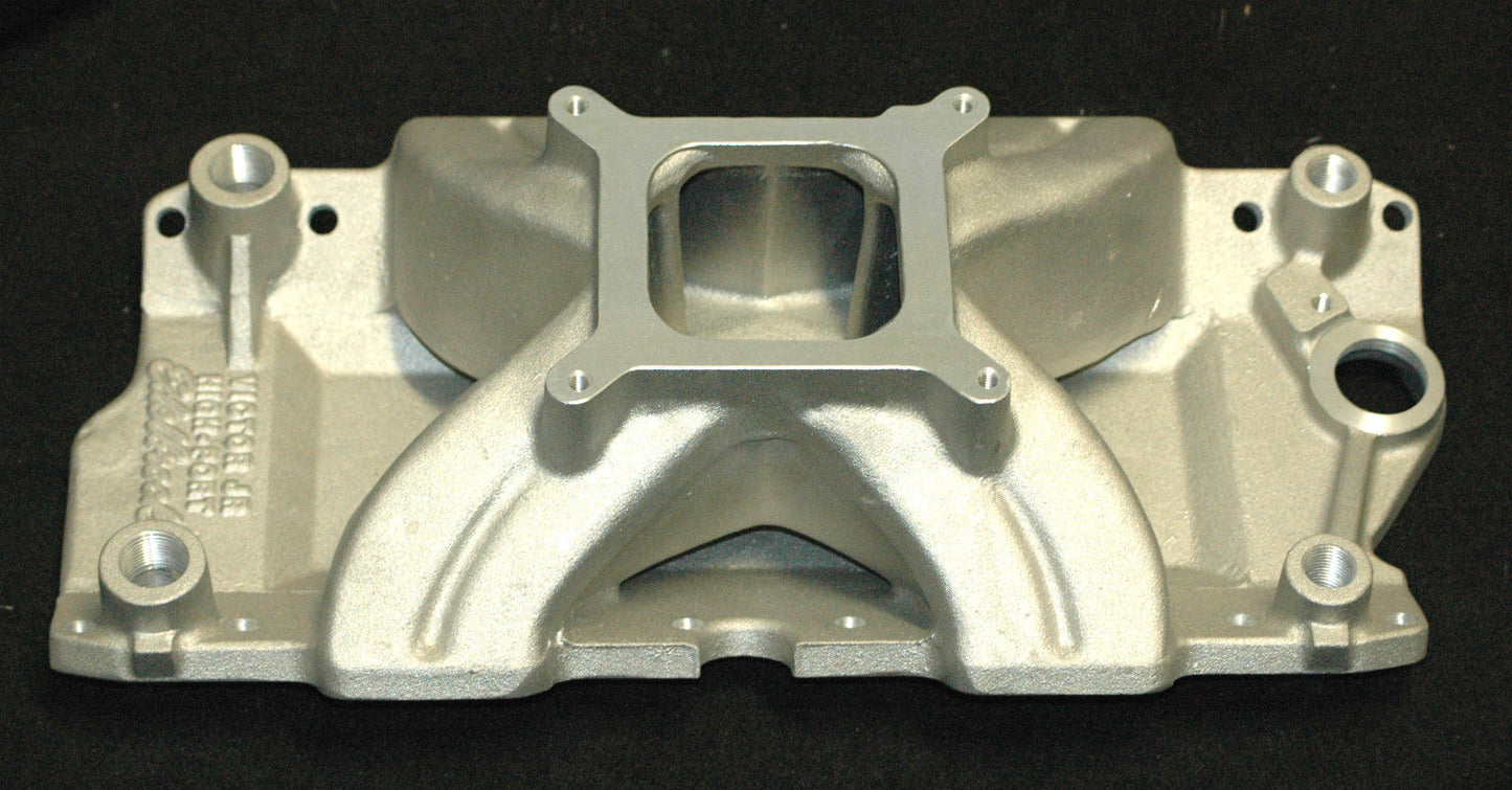 Edelbrock ED2951 Chev SB 262-400 Victor Jr. High Port Waterless Intake Manifold