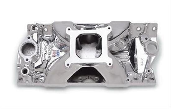 Edelbrock ED29754 Chev SB Victor Jr. Carbureted Intake Manifold Endurashine