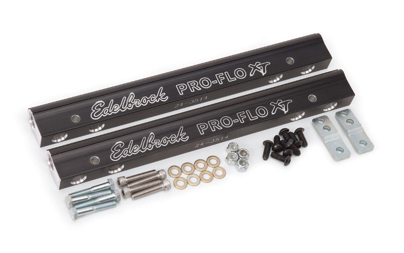 Edelbrock ED3627 Edelbrock Fuel Rail Kit suit Pro-Flo Xt Manifold Chev SB 3/8" NPT Inlet ED3627