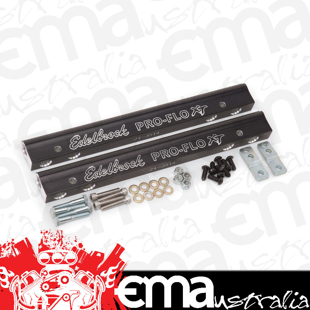 Edelbrock ED3627 Edelbrock Fuel Rail Kit suit Pro-Flo Xt Manifold Chev SB 3/8" NPT Inlet ED3627