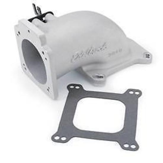 Edelbrock ED3848 Edelbrock Low Profile Intake Elbow 90Mm Throttle Body To Square Bore ED3848