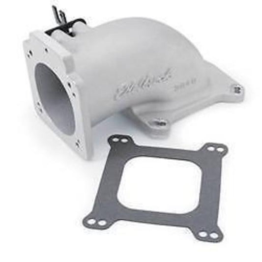 Edelbrock ED3848 Edelbrock Low Profile Intake Elbow 90Mm Throttle Body To Square Bore ED3848